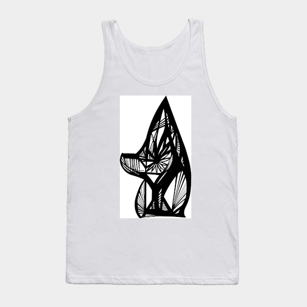 Fox Profile Tank Top by DecaDust